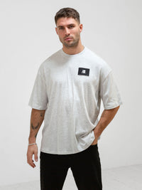 Apex Label Relaxed T-Shirt - Marl White