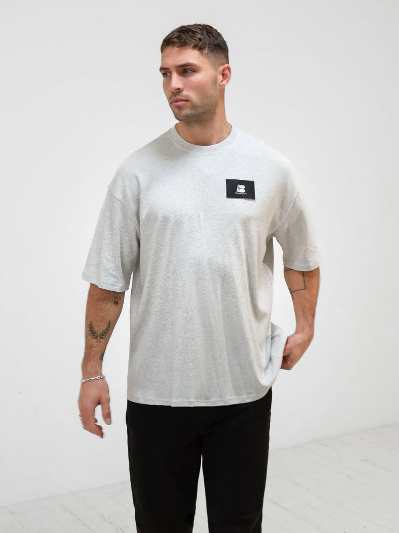 Apex Label Relaxed T-Shirt - Marl White