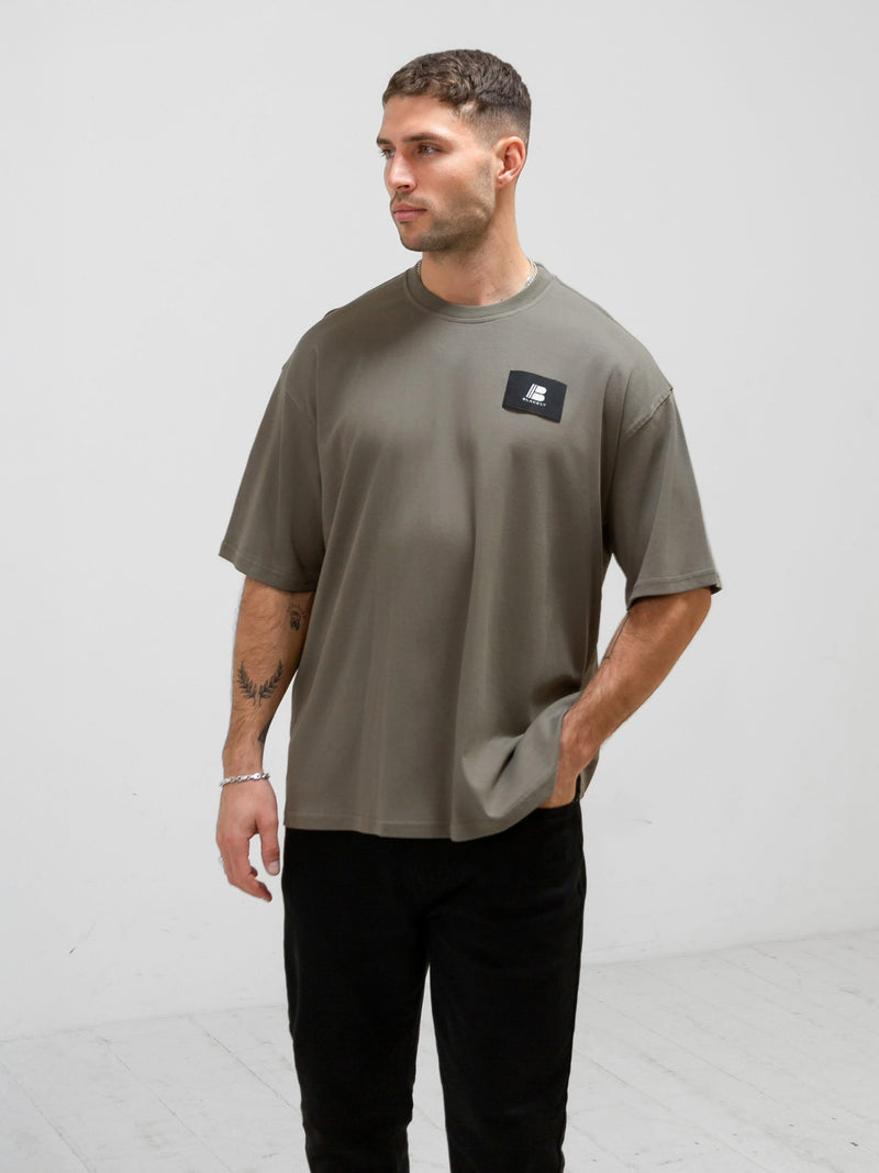 Apex Label Relaxed T-Shirt - Safari Green