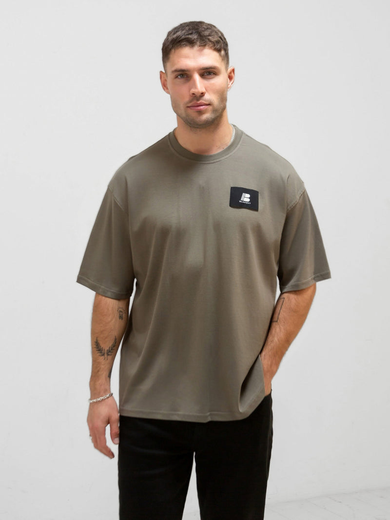 Apex Label Relaxed T-Shirt - Safari Green