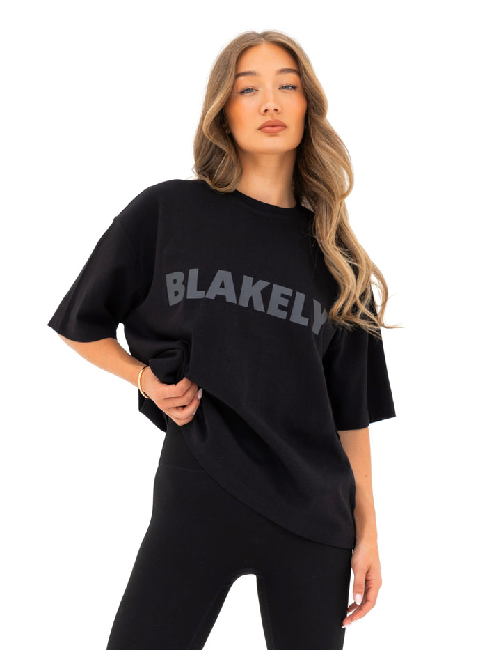 Studio Ultra Oversized T-Shirt - Tonal Black