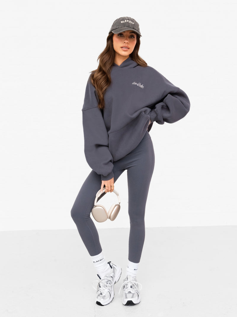 Addie Oversized Hoodie - Holzkohle