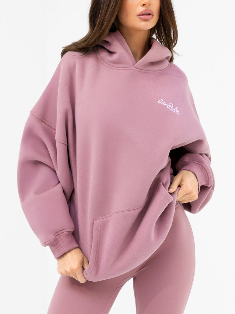 Addie Oversized Hoodie - Dusty Pink