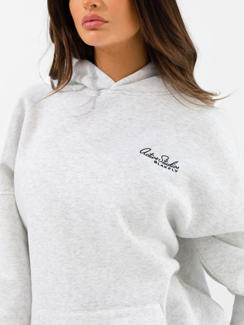 Addie Oversized Hoodie - Mergelweiß