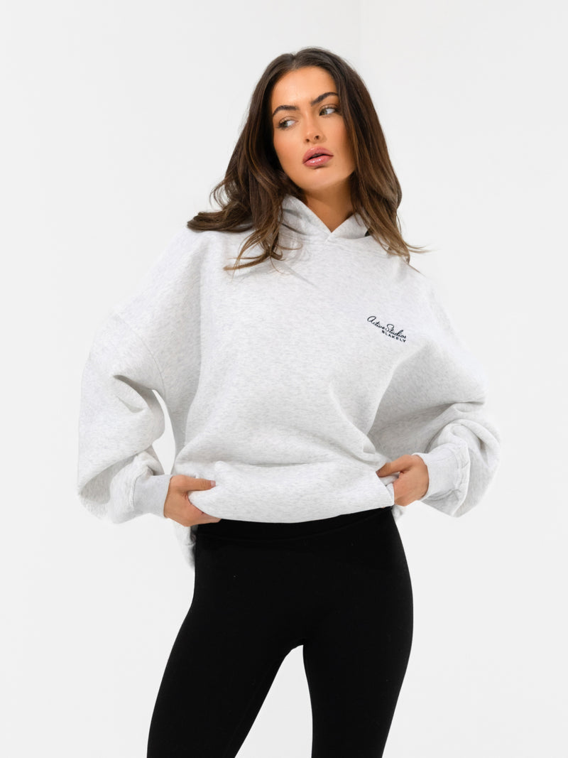 Addie Oversized Hoodie - Mergelweiß