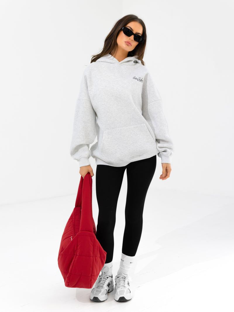 Addie Oversized Hoodie - Mergelweiß