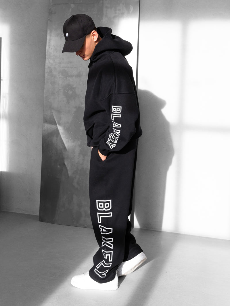 Miles Relaxed Hoodie - Schwarz