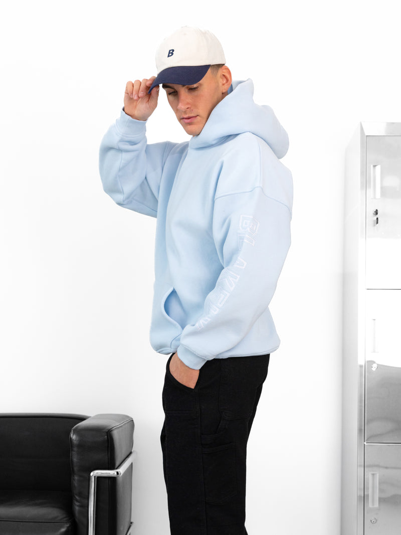Miles Relaxed Hoodie - Powder Blue