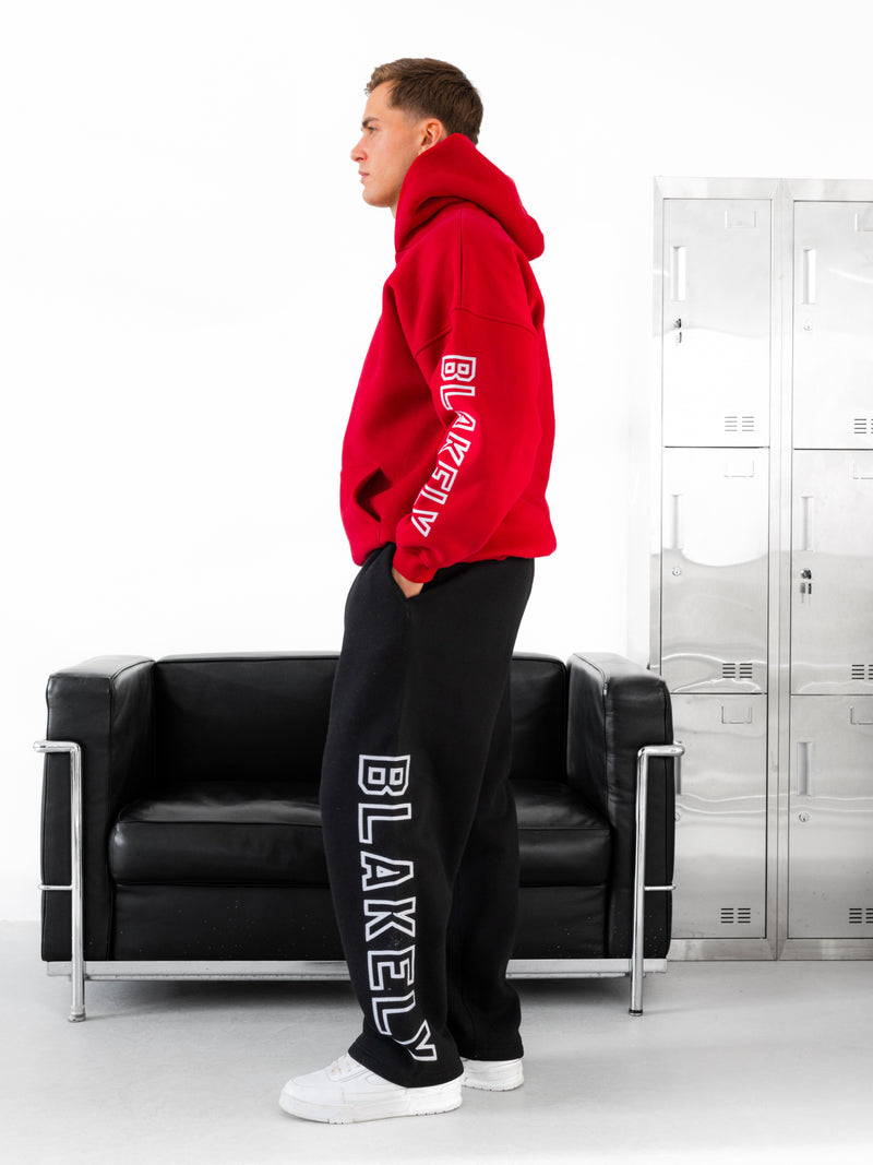 Miles Relaxed Hoodie - Red