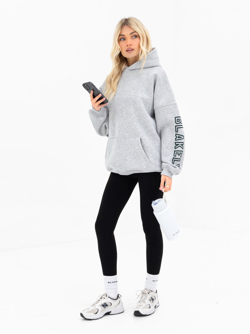 Alexis Oversized Hoodie - Marl Grey
