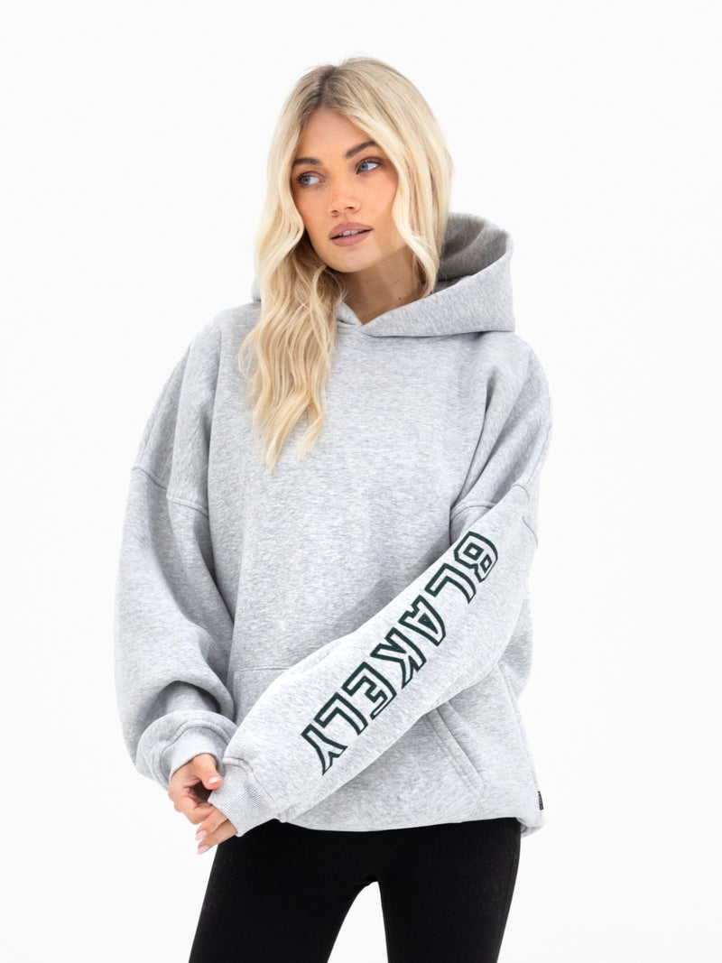 Alexis Oversized Hoodie - Marl Grey