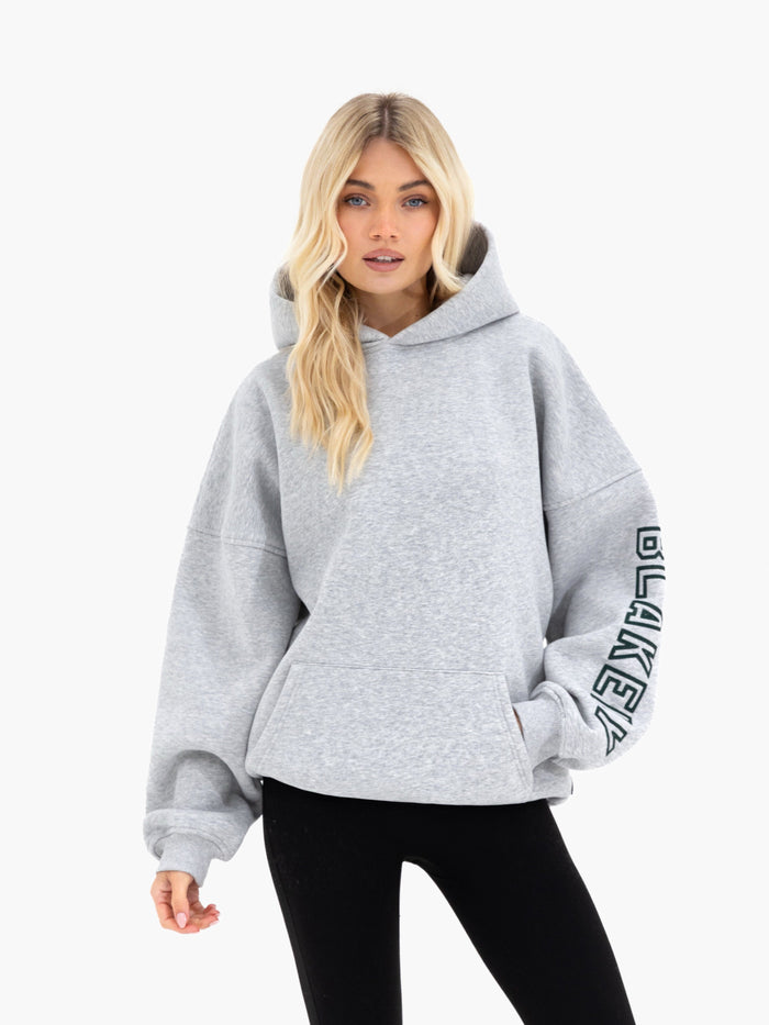 Alexis Oversized Hoodie - Mergelgrau