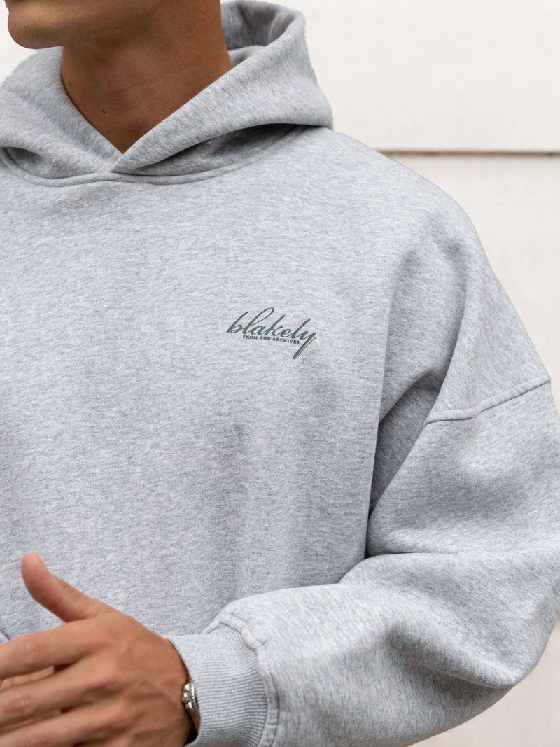 Austin Relaxed Hoodie - Mergelgrau