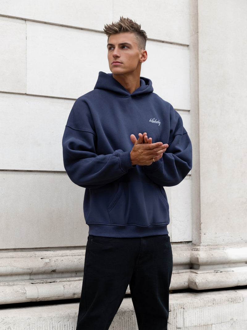 Austin Relaxed Hoodie - Echtes Marineblau