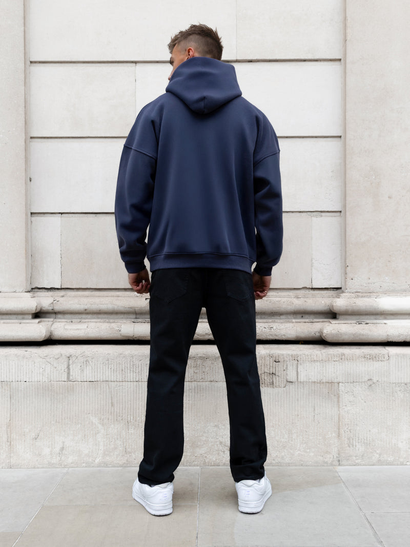 Austin Relaxed Hoodie - Echtes Marineblau