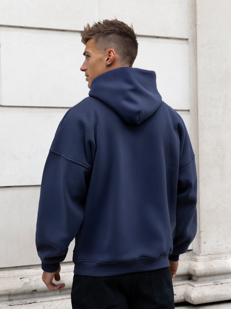Austin Relaxed Hoodie - Echtes Marineblau