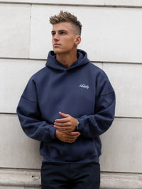 Austin Relaxed Hoodie - Echtes Marineblau