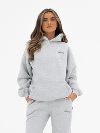 Georgia Oversized Hoodie - Mergelgrau