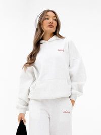Georgia Oversized Hoodie - Mergelweiß