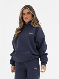 Georgia Oversized Hoodie - Echtes Marineblau