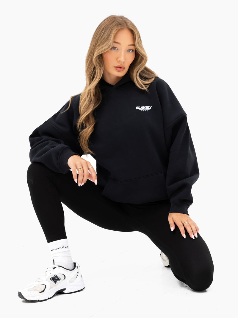 Jodi Oversized Hoodie - Schwarz