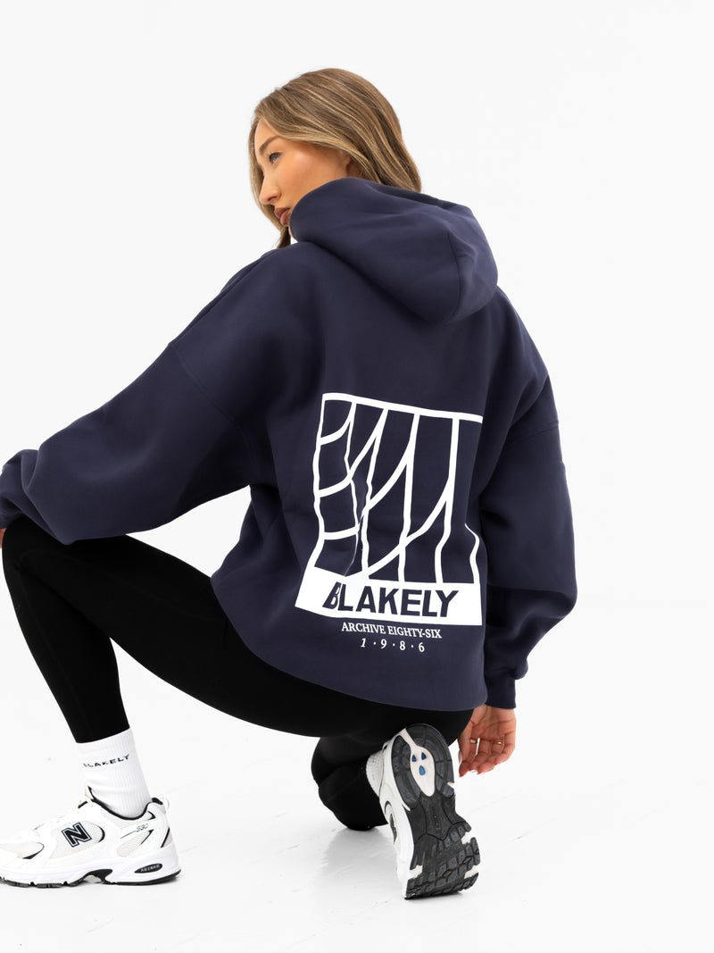 Jodi Oversized Hoodie - True Navy