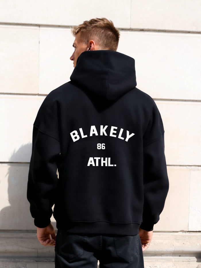 Niko Relaxed Hoodie - Schwarz