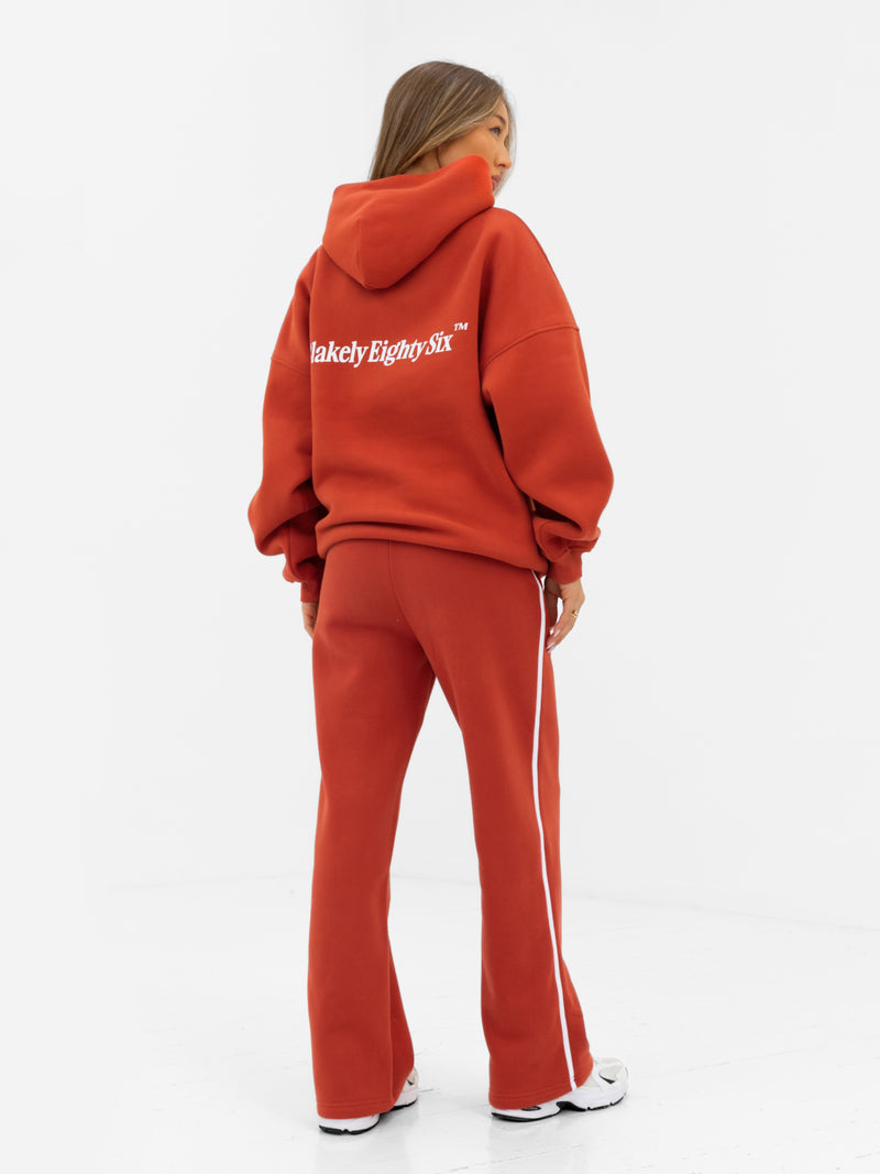 Romi Oversized Hoodie - Washed Red