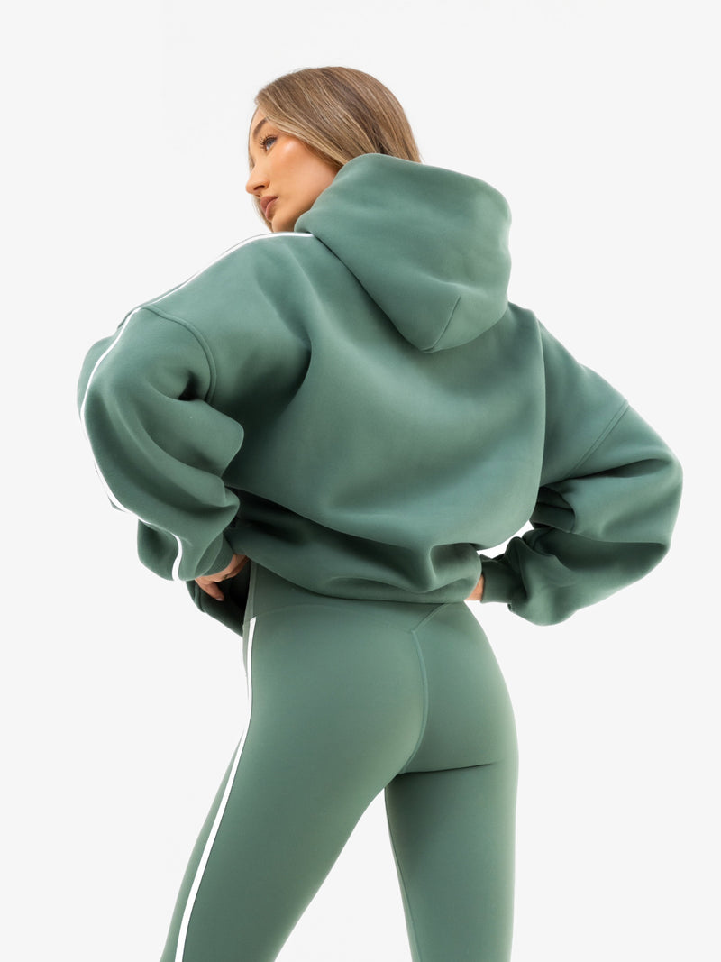 Jada Oversized Hoodie - Vintage Green