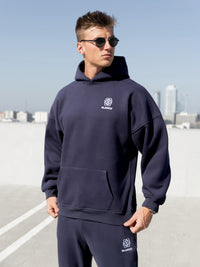Mateo Relaxed Hoodie - Echtes Marineblau