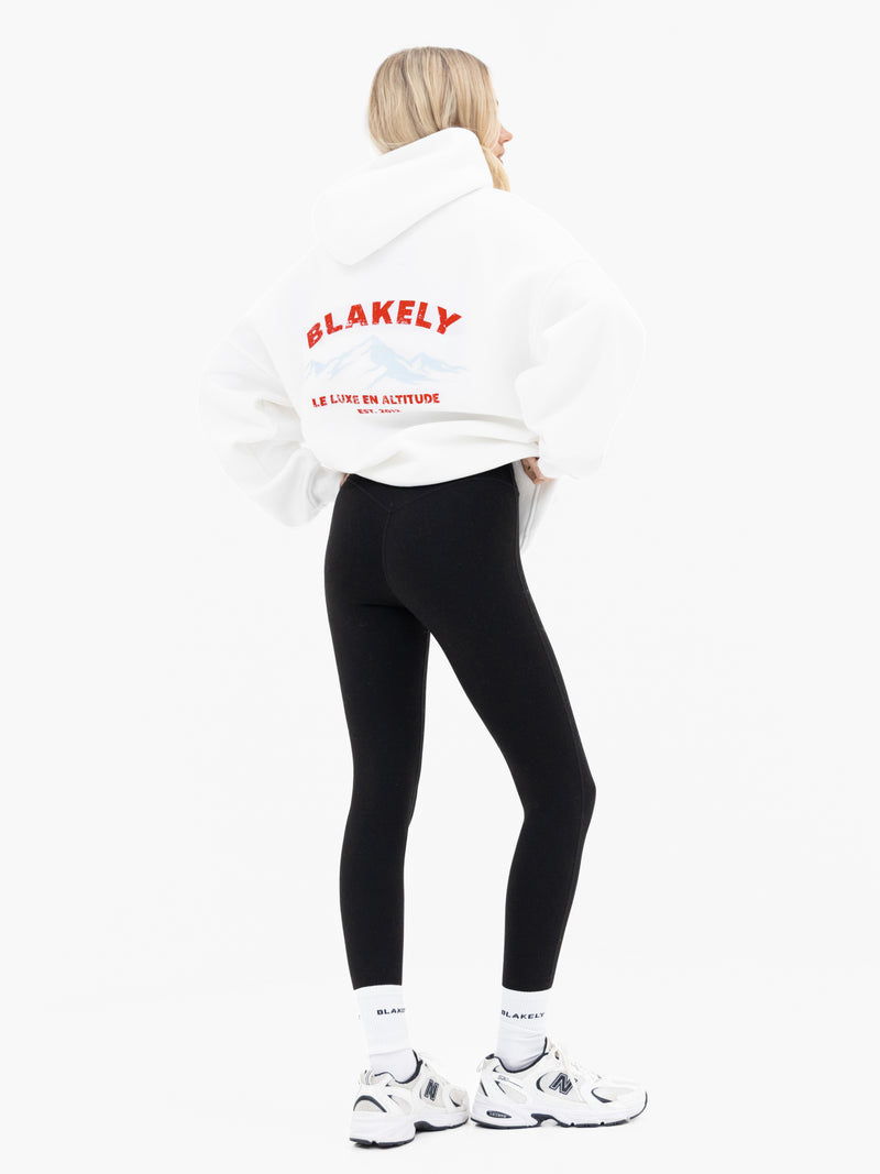 Amari Altitude Oversized Hoodie - Flat White