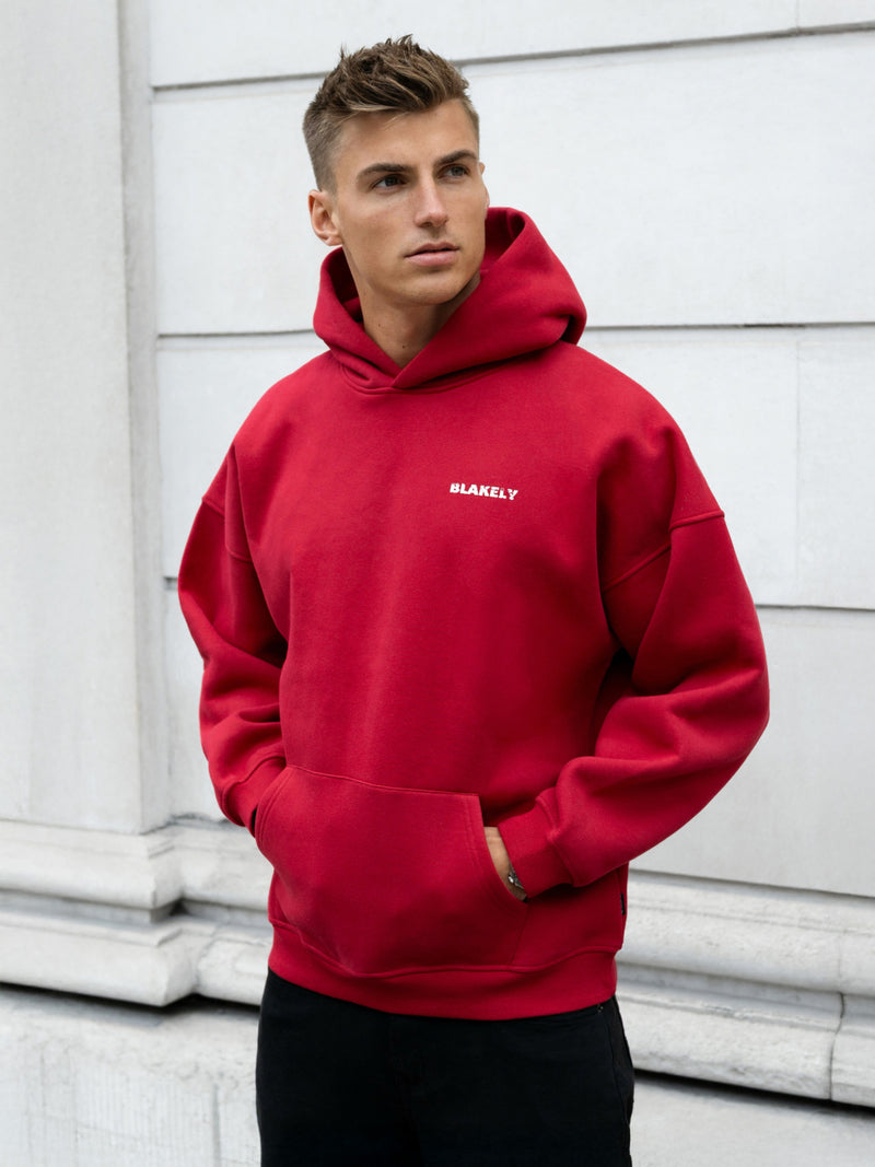 Sonny Ski Relaxed Hoodie - Red