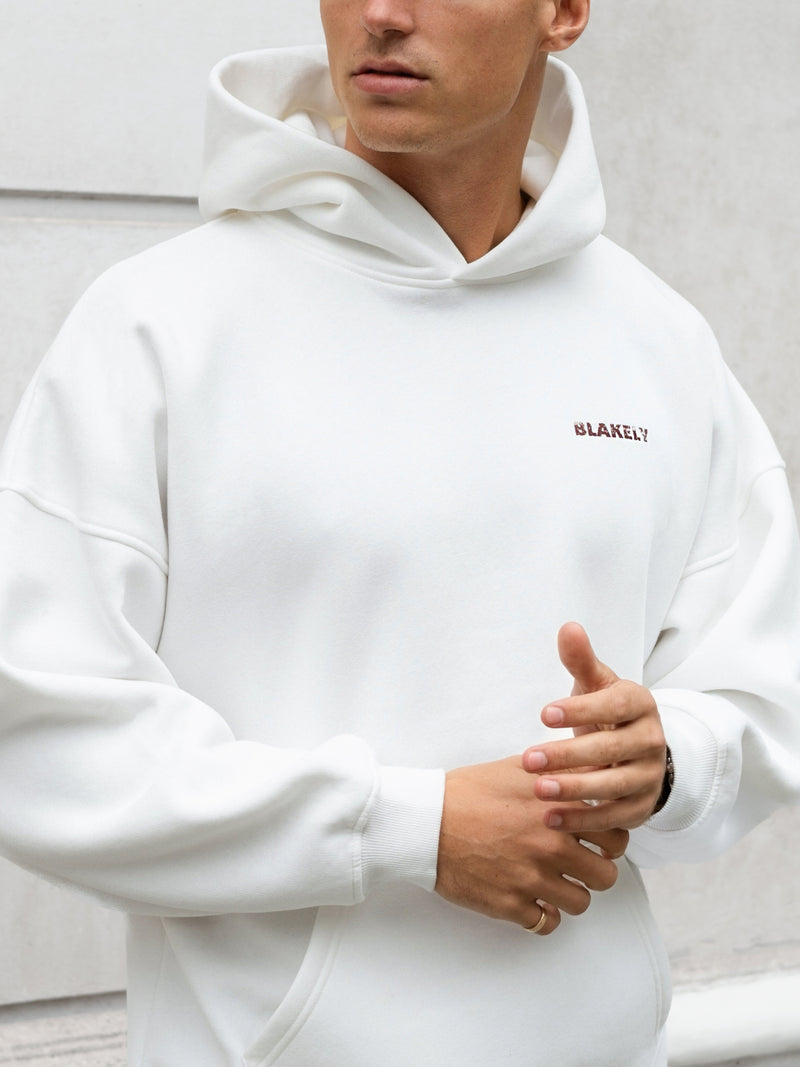 Sonny Ski Relaxed Hoodie - White