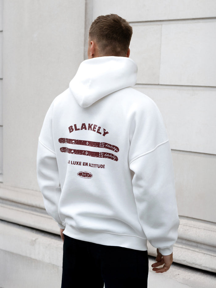 Sonny Ski Relaxed Hoodie - White