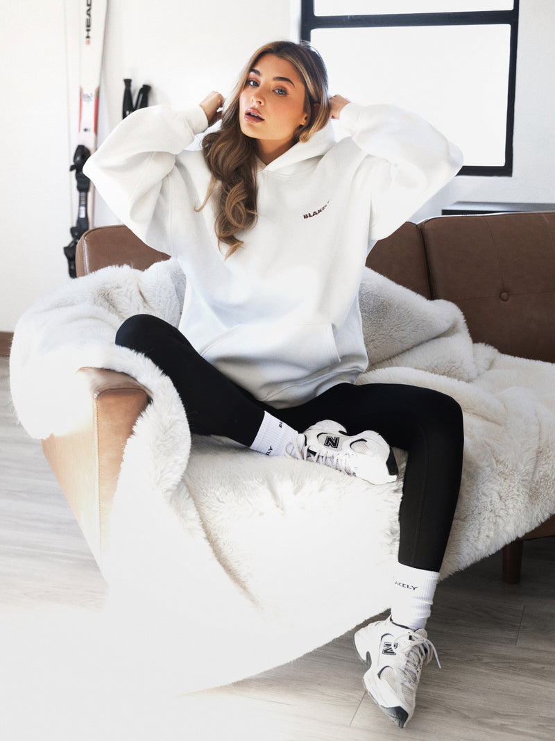 Sloane Ski Oversized Hoodie - White