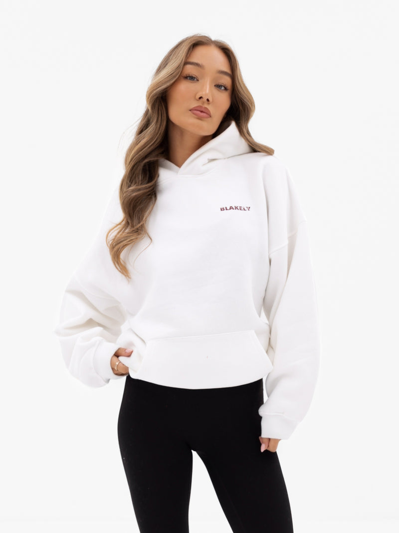 Sloane Ski Oversized Hoodie - White