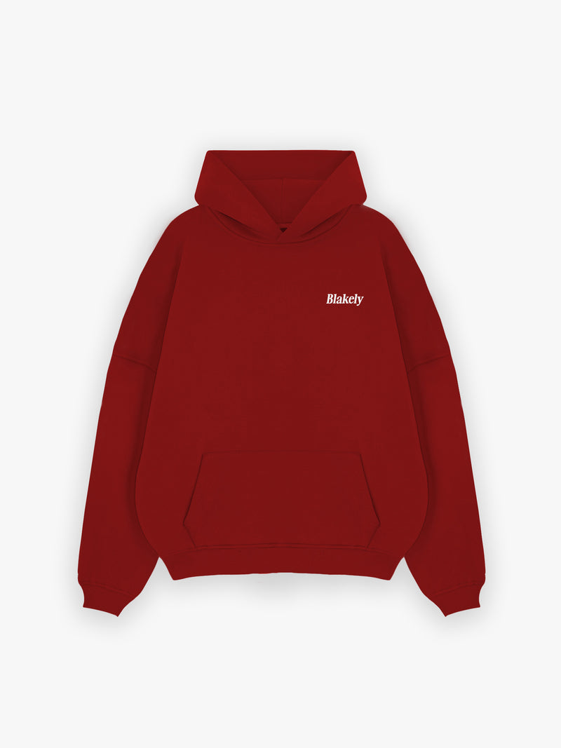 Halden Relaxed Hoodie - Red
