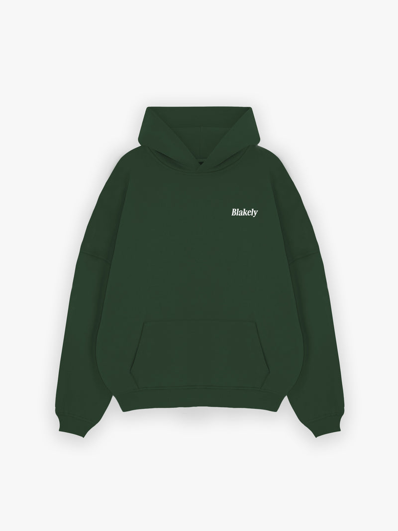 Halden Relaxed Hoodie - Dark Green