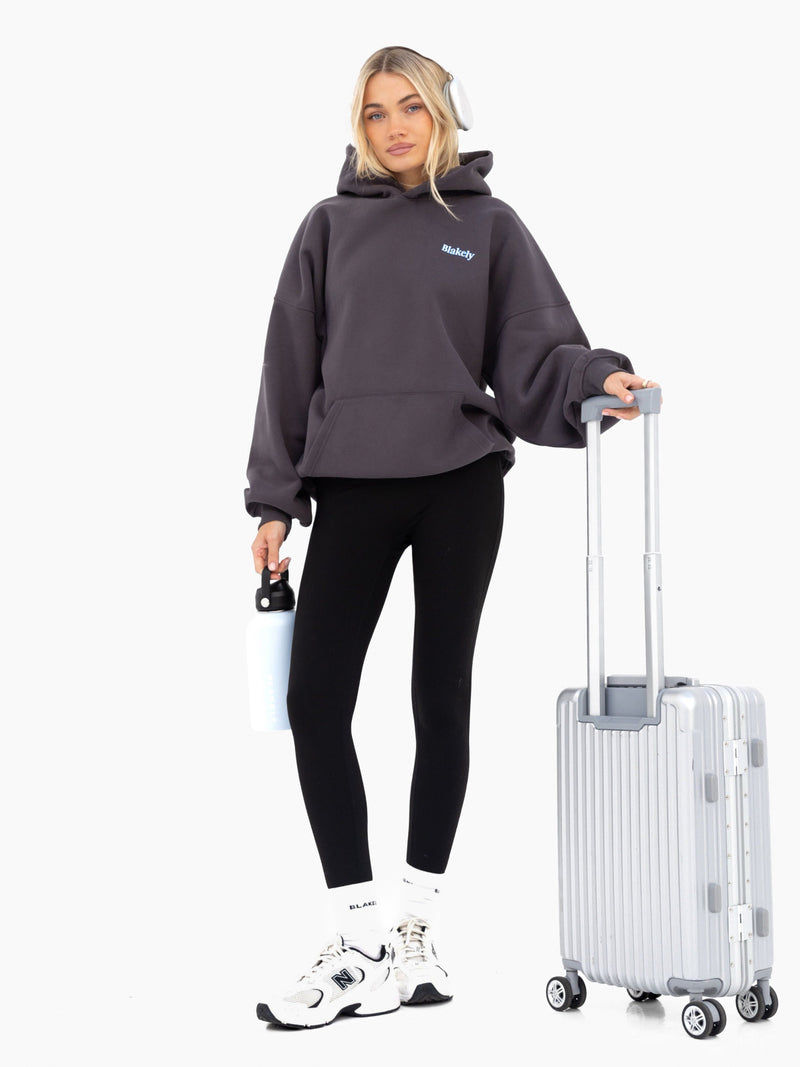 Saskia Oversized Hoodie - Graphite