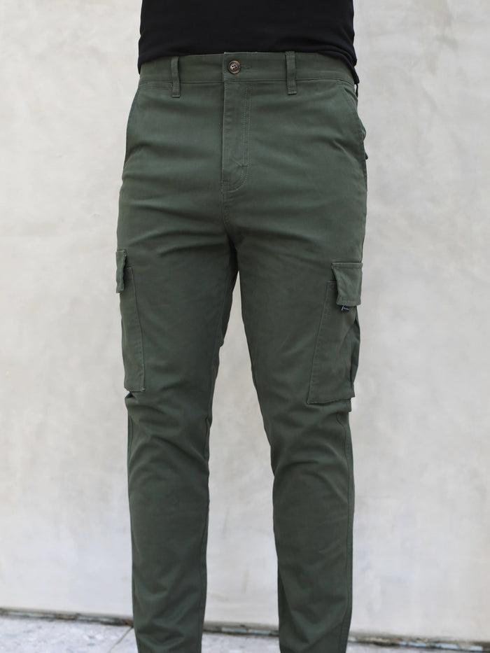 Cargo Trousers - Khaki Green