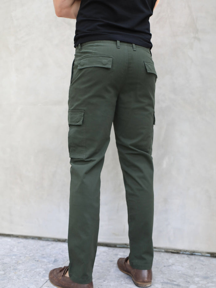 Cargo Trousers - Khaki Green