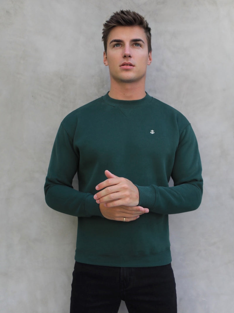 Preston Relaxed Jumper  - Green