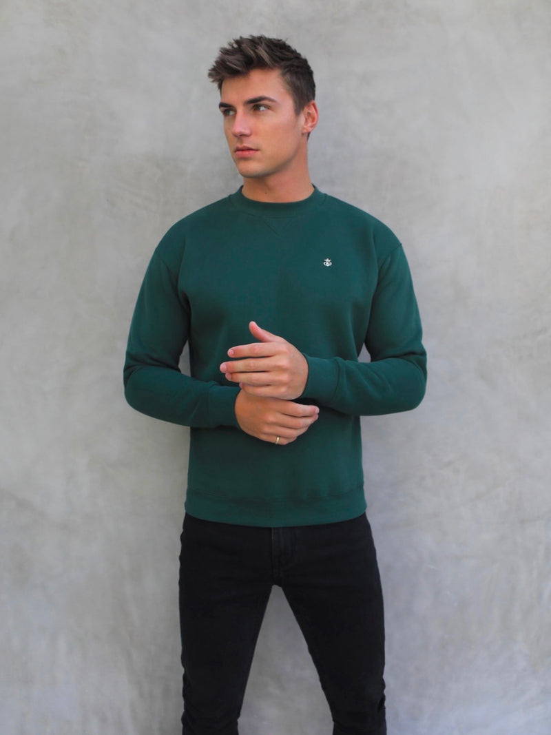 Preston Relaxed Jumper  - Green