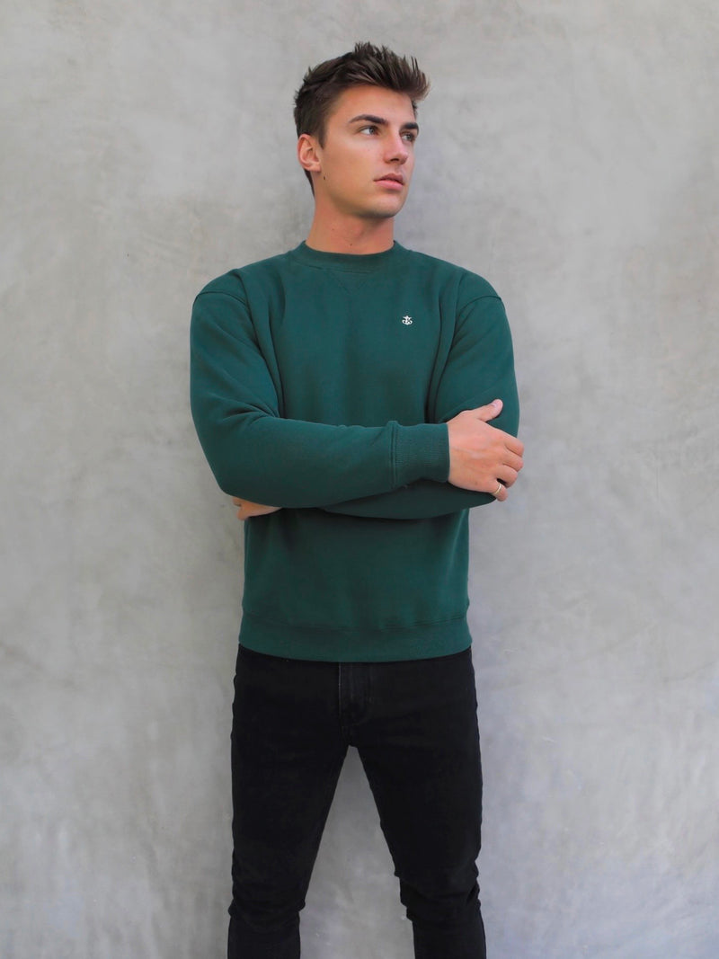 Preston Relaxed Jumper  - Green