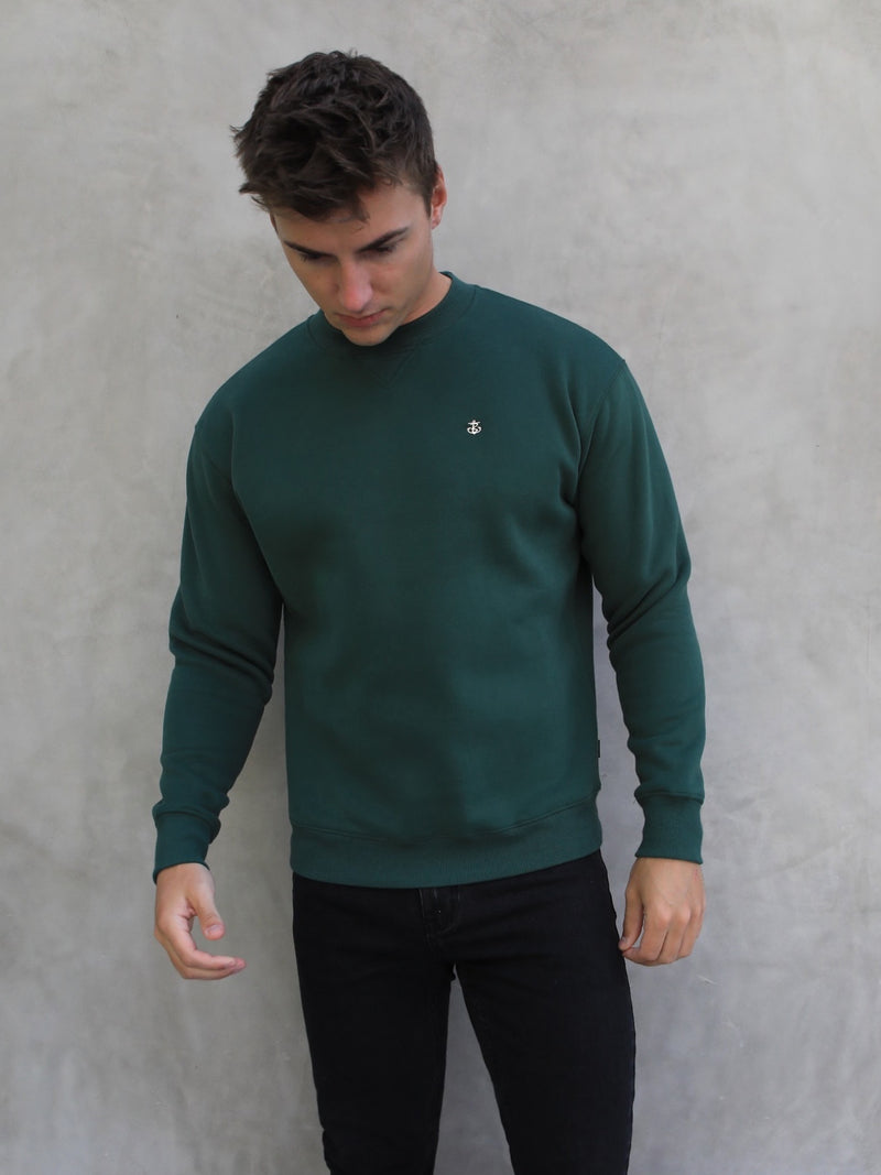 Preston Relaxed Jumper  - Green