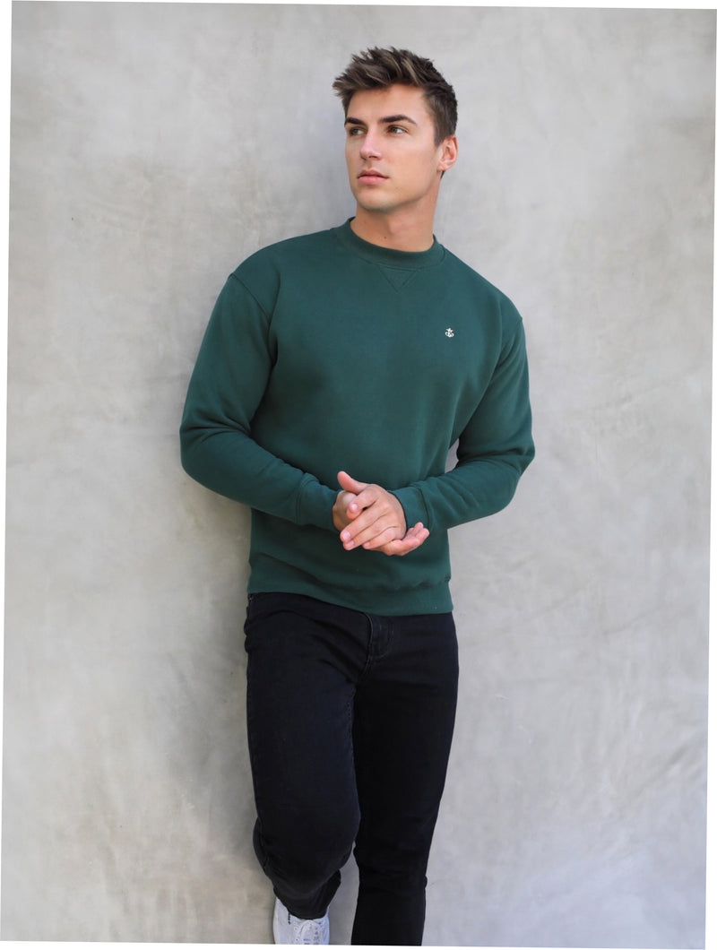 Preston Relaxed Jumper  - Green