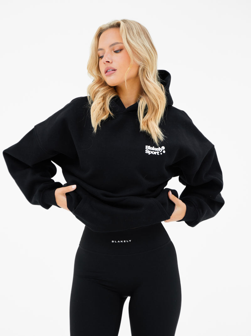 Motion Oversized Hoodie - Schwarz