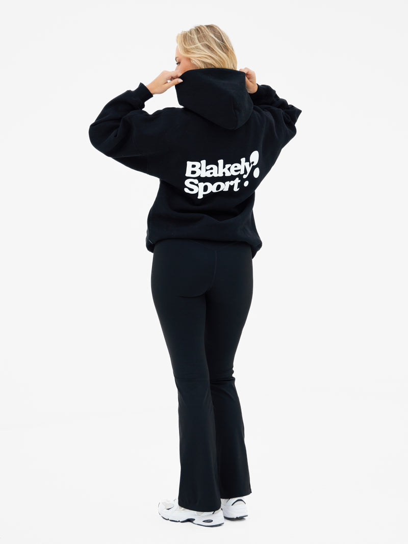 Motion Oversized Hoodie - Schwarz