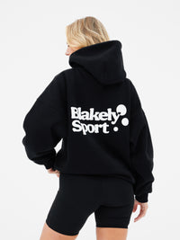 Motion Oversized Hoodie - Schwarz