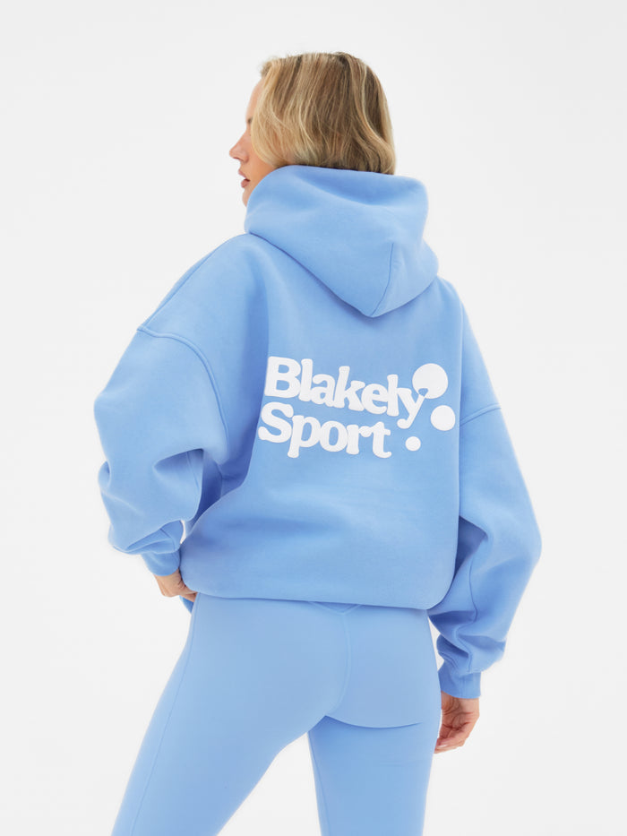 Motion Oversized Hoodie - Himmelblau